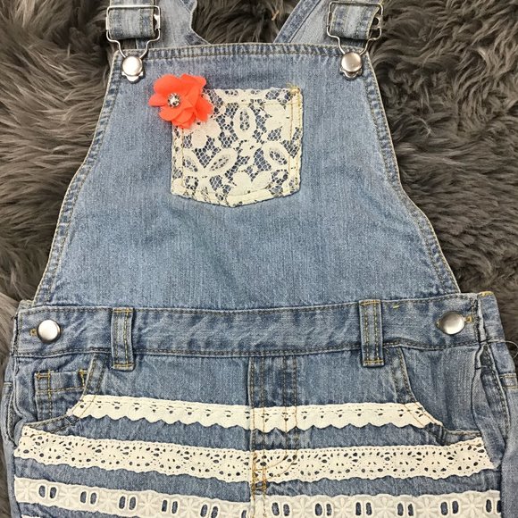 Girl's Rule | Kid's Overalls | Blue jean | Size 6 - Picture 2 of 3